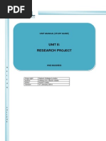 Manual of HND Research Project - Final - 0