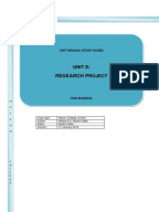 Hnd business research project ideas