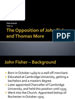 The Opposition of John Fisher and Thomas More