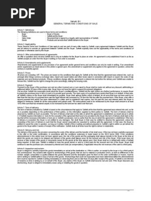 Terms and Conditions