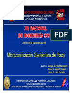 Microzonificación Geotécnica de Pisco PDF