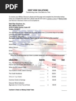 Military Order Form