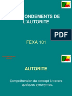 FEXA 101 - Les Fondements de L'autorité