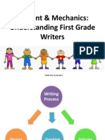 Content & Mechanics: Understanding First Grade Writers