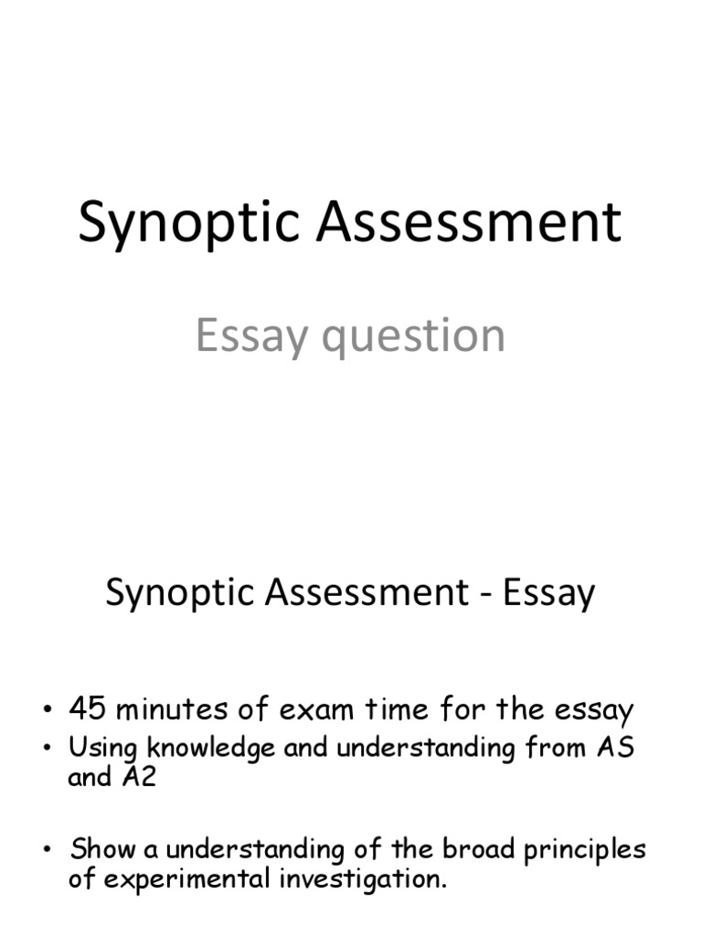 Synoptic Biology Essay Guidelines | PDF | Mutation | Organisms