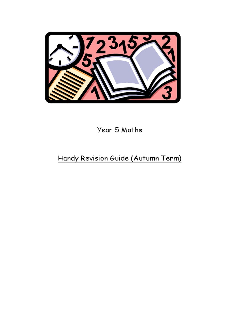 Year 5 Maths Revision | PDF | Fraction (Mathematics) | Elementary ...