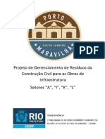 Plano de gerenciamento de resíduos da construção civil para obras de infraestrutura nos setores A, I, K e L