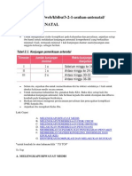 Asuhan Antenatal: A. Melengkapi Riwayat Medis