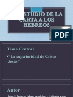 Un Estudio de La Carta A Los Hebreos