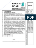 Nucepe 2013 Seduc Pi Professor Sociologia Prova PDF