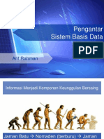 Pengantar Sistem Basis Data: Arif Rahman