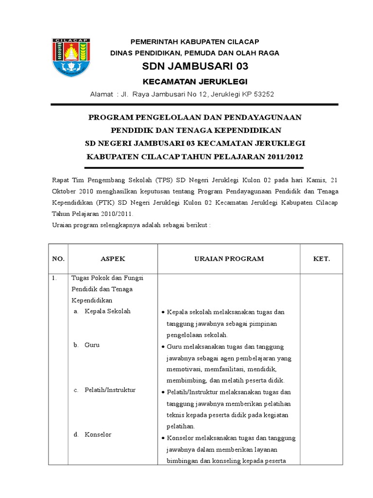 Program Pendayagunaan Pendidik Dan Tenaga Kependidikan