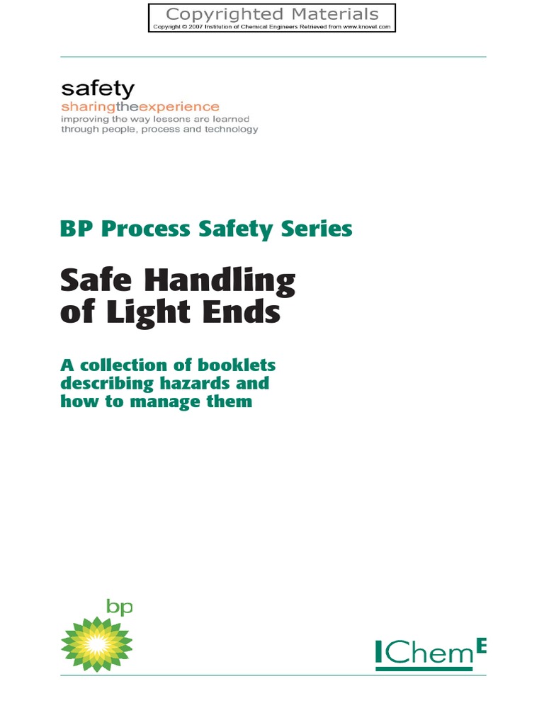 BP Process Safety Series - Safe Handling of Light Ends | PDF | Propane ...