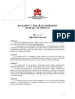UVM-DER-Reglamento de Trabajos Escritos 2011 PDF