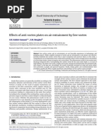 Effects of Anti-Vortex Plates on Air Entrainment by Free Vortex