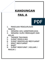 Isi Kandungan Fail Panitia Muzik