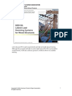 Lateral Load Resisting Systems For Wood Structures (DES130 - AWC08)