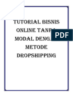 Tutorial Bisnis Online Tanpa Modal Dengan Metode Dropshipping