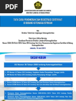Download Tata Cara Penomoran Sertifikat Dan Registrasi by Fajar Zaenal Arifin SN242905410 doc pdf