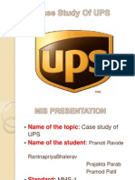 Case Study of UPS