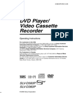 DVD Player/ Video Cassette Recorder: SLV-D560P SLV-D360P