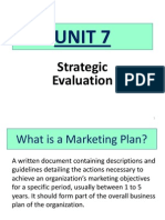 Unit 7 - Strategic Evaluation (Revised - Sept 2013)