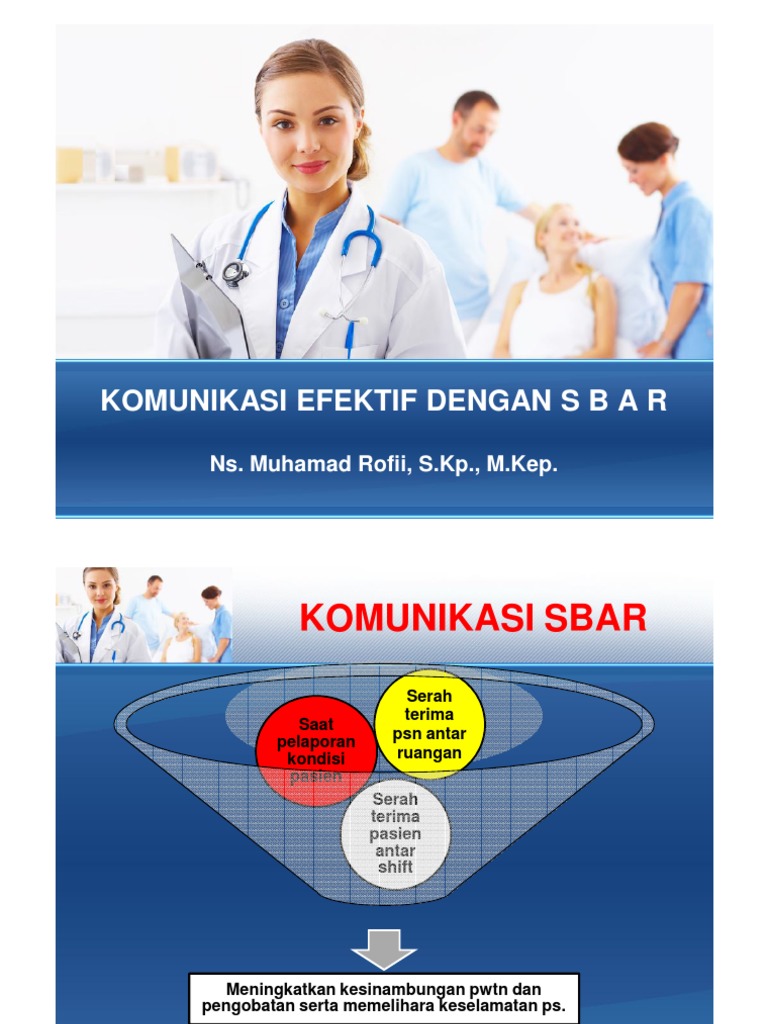 Komunikasi Dengan Teknik SBAR | PDF