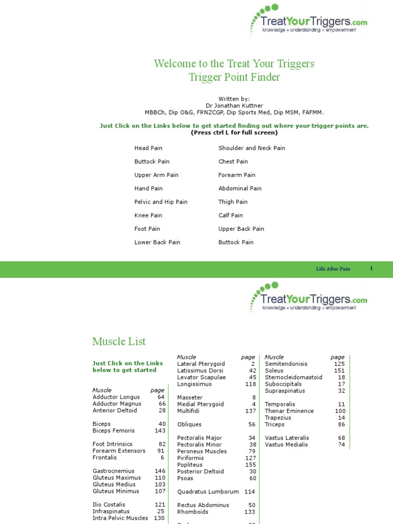 Trigger Point Finder Guide | PDF