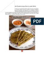 Methi Paratha-Methi Paratha Recipe-How To Make Methi Paratha