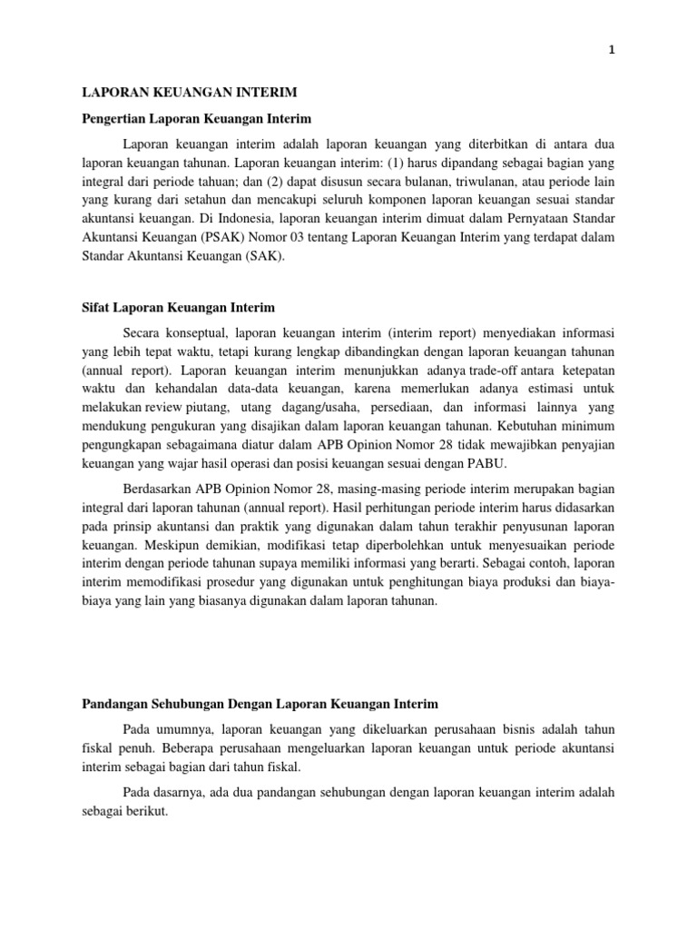 11 Laporan Keuangan Interim