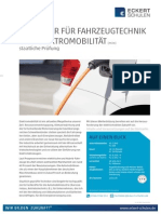 Datenblatt Techniker für Fahrzeugtechnik und Elektromobilität