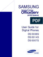 Samsung 5000DS Series Keyset PDF