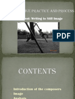 Assignment: Writing To Still Image