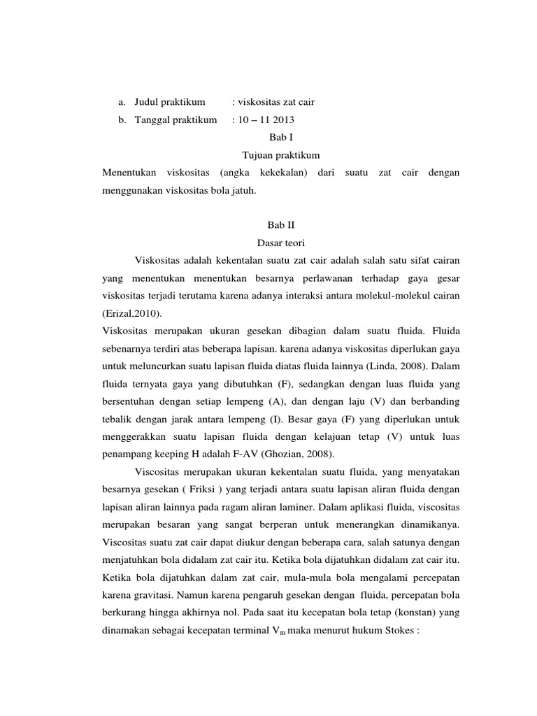 Viskositas Zat Cair Docx