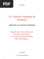 Zacharias-Le caractère satanique du sionisme