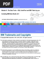 RDZ Workbench Module 8 - The Data Tools - SQL Code, Test and DB2 Table Access PDF