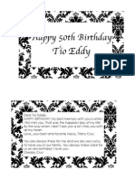 Eddys Birthday Card