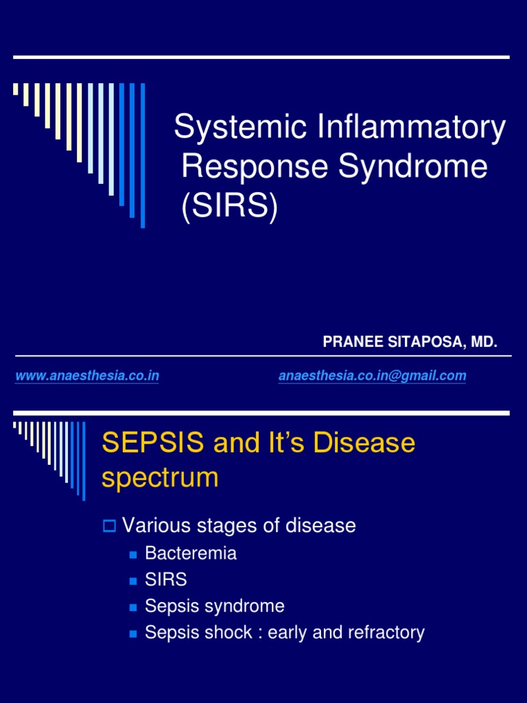 SYSTEMIC INFLAMMATORY RESPONSE SYNDROME PATHOPHYSIOLOGY intelligence overview