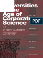 Alan P. Rudy, Dawn Coppin, Jason Konefal, Bradley T. Shaw, Toby Ten Eyck, Craig Harris, Lawrence Bus Universities in the Age of Corporate Science the UC Berkeley-Novartis Controversy 2007 (1)