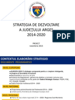 Prezentare Proiect Strategia de Dezvoltare A Judeţului Argeş 2014-2020