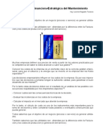 Ing. Lourival A Tavares La Gestión Estratégica-Financiera Del Mantenimiento BRASIL PDF