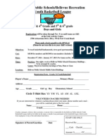 Basketball Registration Forms