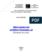 Recherche Operationnelle Elements Cours DS