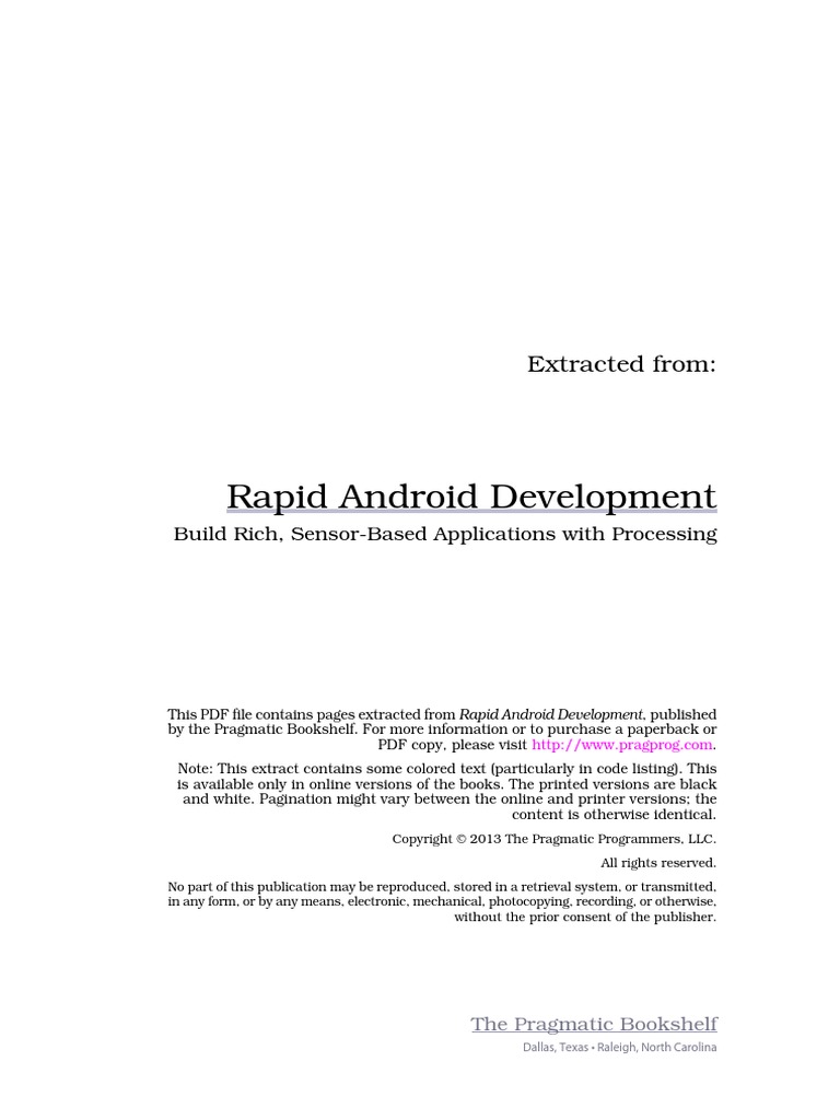 Rapid Android Development | PDF | Android (Operating System) | Near ...