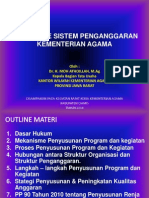 Mekanisme Sistem Penganggaran Kemenag 14