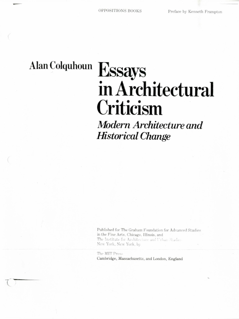 architecture argumentative essay
