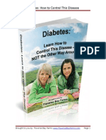 Diabetes: Learn How To Control Diabetes