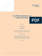 Crop Water requirements and Irrigation schedulling