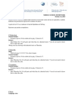 Middle School Homework October 14, 2014: Ciencias Sociales