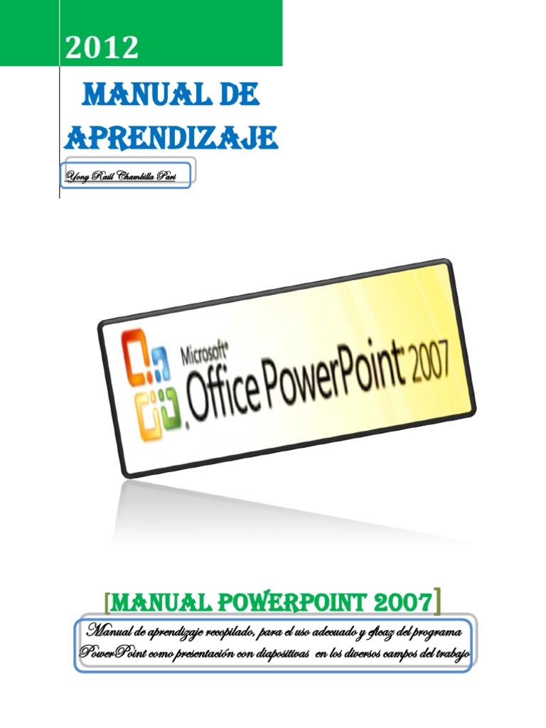 Manual PowerPoint 2007 | PDF | Microsoft PowerPoint | Point and Click